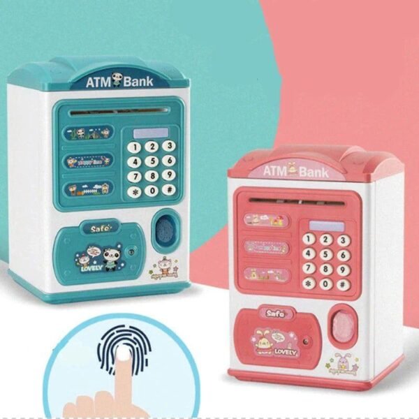 Kids ATM Money Bank with Fingerprint Lock - Image 2