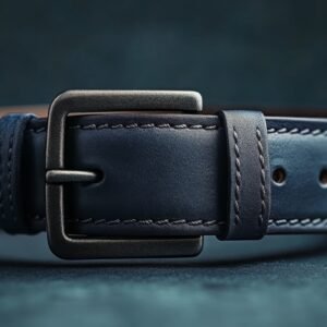 Leather Belt Blue