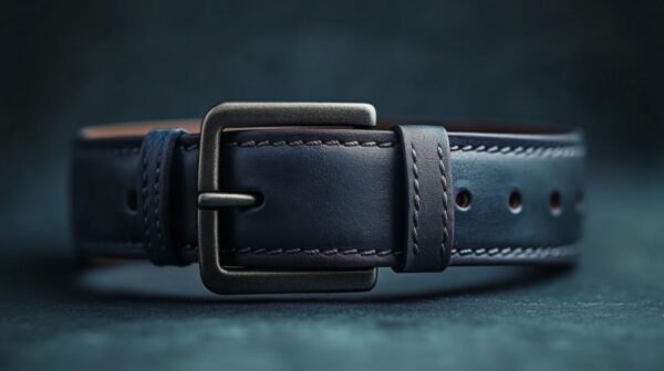 Leather Belt Blue